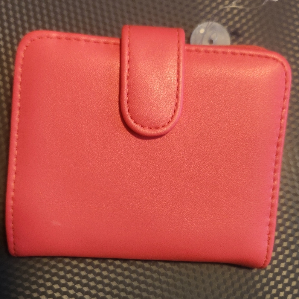 Super Soft Large Magenta Pleather Wallet- NWT